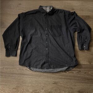 Burberry Charcoal Button-Down Shirt
